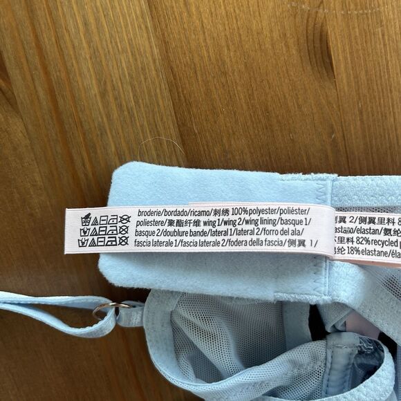 NWOT Victoria's Secret Dream Angels Bra Top S-DD Blue Lacey Boho Coquette - Picture 12 of 13